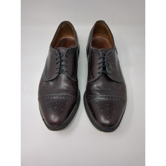 Allen Edmonds Sanford 5277 Burgundy Cap Toe Oxford Dress Shoes Men's Size 11‎ B - Picture 3 of 10